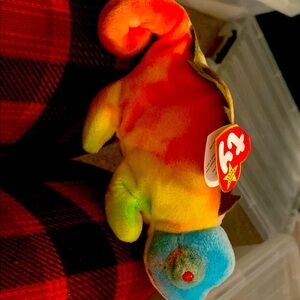 Vintage "Rainbow" The Chameleon Original 1997 Tie Dye Edition! Ty Beanie